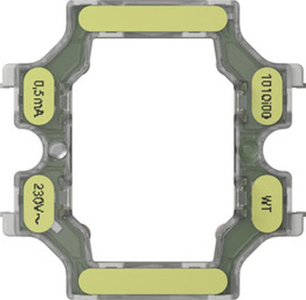 Gira 315000 + 3791010 - Wipptaster, Schließer 1-polig, mit N-Klemme + Glimmlampenelement 0,5mA weiss