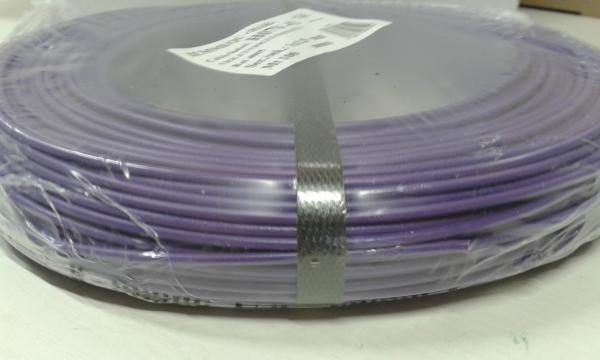 100 Meter H05V-K 1x1mm² mehrdrähtige Aderleitung, Farbe: Violett