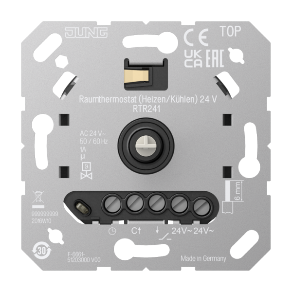 Jung RTR241 Raumthermostat Heizen/Kühlen 24V