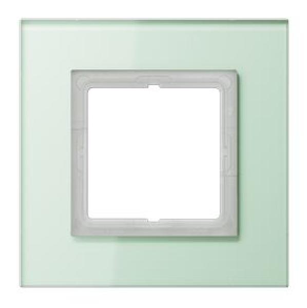 Jung LSP981GLAS Rahmen 1-fach Glas mattweiss LS plus ***RESTPOSTEN***