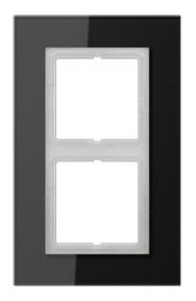 Jung LSP982GLSW Rahmen 2-fach Glas schwarz LS plus