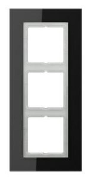 Jung LSP983GLSW Rahmen 3-fach Glas schwarz LS plus ***RESTPOSTEN***