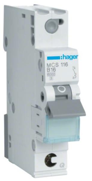 Hager MCS113 Leitungsschutzschalter 13A, 1polig mit QuickConnect