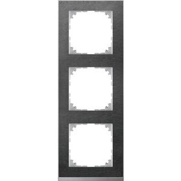 Merten MEG4030-3669 Rahmen Decor 3-fach System M Schiefer/aluminium ***RESTPOSTEN***