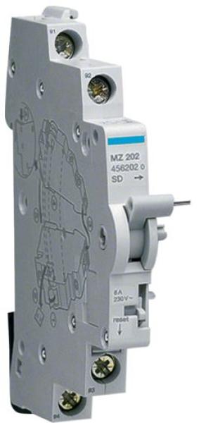 Hager MZ202 Signalkontakt für MCB RCBO 125A 1 Schließer und 1 Öffner 6A 240V