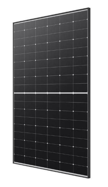 Longi Solarmodul PV-Modul Photovoltaik 435Wp, Rahmen schwarz/Rückseite weiss, Half Cell (LR5-54HTH-435M)