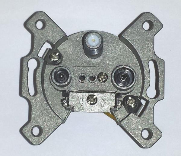 TeMo T&More® Sat-Dose 2900204TEM 3er-Sat-Einzeldose/Stichleitungsdose passend für Busch-Jäger, Gira, Merten, Jung, Berker