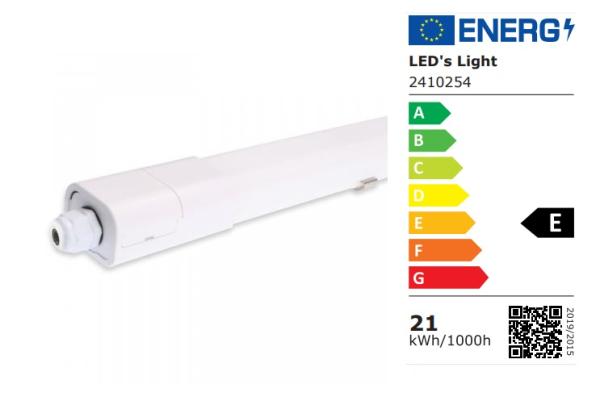 SHADA LED-Feuchtraumleuchte 21W 2350lm 4000K, 120cm, IP65, EEC: E (2410254)