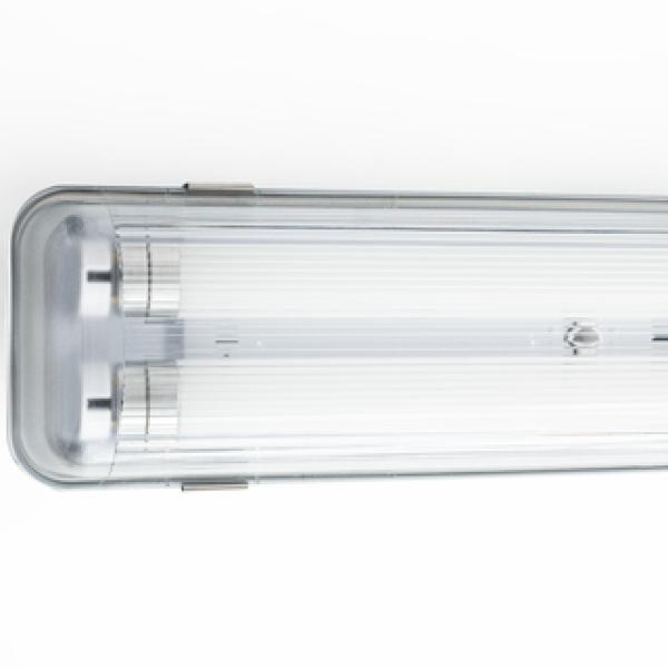 SHADA LED-Feuchtraum-Wannenleuchte IP65, 2x20,5W 6200lm 4000K, 150cm, EEC: D (2411205)