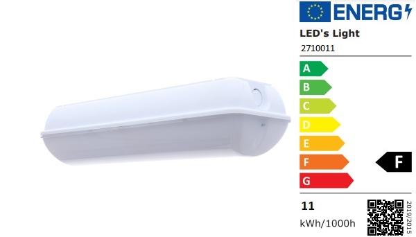 SHADA LED Wand- und Deckenleuchte mit Sensor IP65, 11W, 100-1200lm dimmbar, 3000K/4000K/6000K, 35cm, EEC: F (2710011)