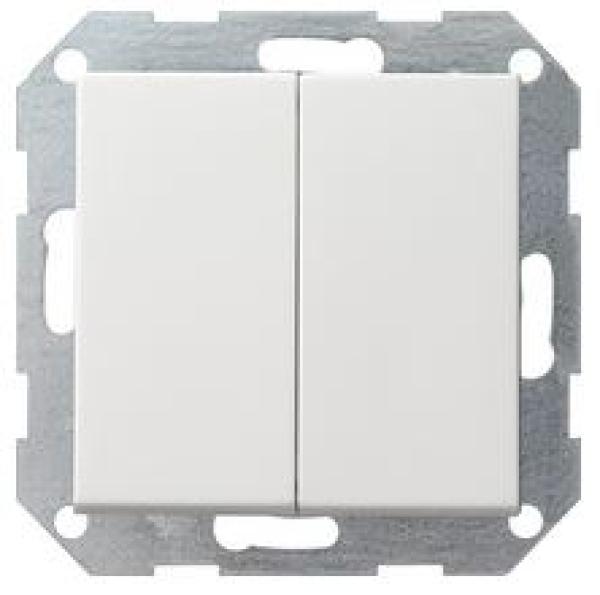 Gira 012527 System 55 Serientastschalter mit Wippen Reinweiß seidenmatt ***RESTPOSTEN***