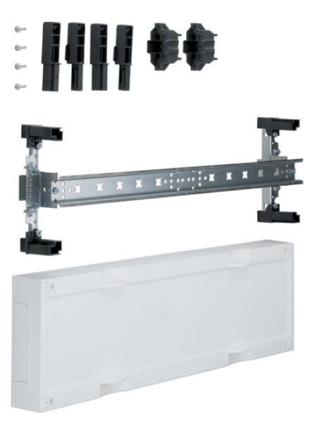 Hager UD12A1 Baustein, universN, 150x500mm, für Reihenklemmen waagerecht