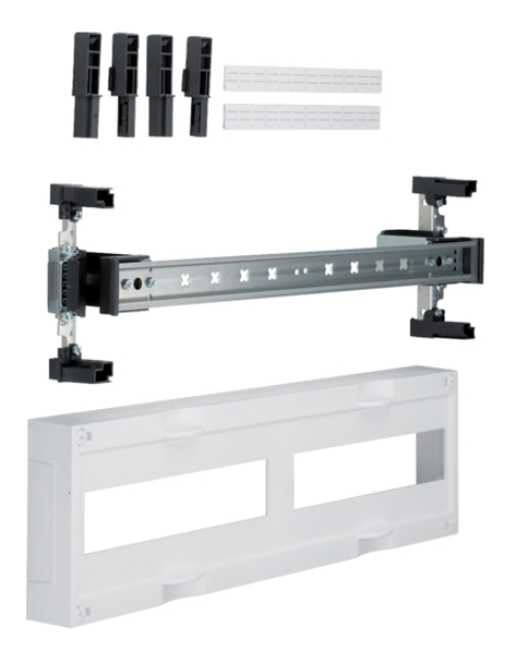 Hager UD12B1 Baustein, universN, 150x500mm, für Reiheneinbaugeräte waagerecht, 2x12 PLE