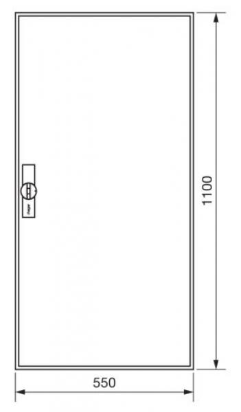 Hager Wandverteiler Leerschrank ZB32W IP54 Feuchtraum 1100x550x205mm