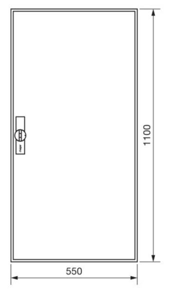 Hager Zählerschrank ZB32SET25LK, 2x eHZ Zählerfeld + 1xVerteilerfeld 5-reihig 1100mm mit APZ-Raum