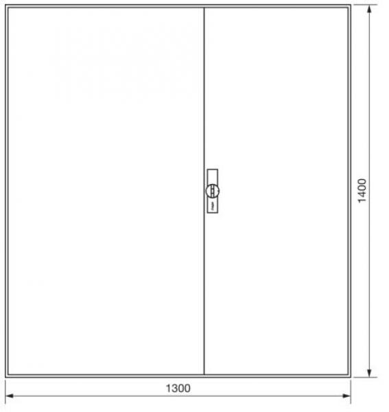 Hager Zählerschrank 7x 3.HZ Zählerfeld + 1x Verteilerfeld 3-reihig + 1x Verteilerfeld 7-reihig mit APZ-Raum, ZB55S