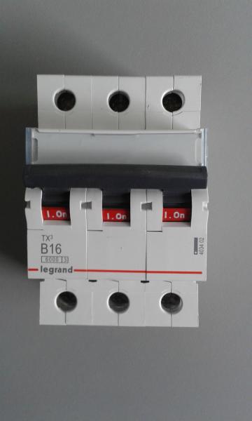 Legrand Leitungsschutzschalter B16A - TX3, 6kA, 3-polig (403402)
