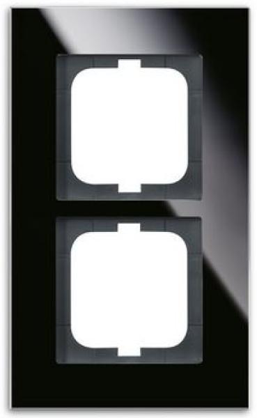 Busch-Jaeger 1722-825 Rahmen 2-fach carat Glas schwarz