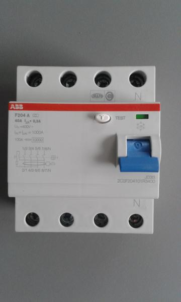 ABB Fehlerstrom-Schutzschalter F204A-40/0,3A 300mA