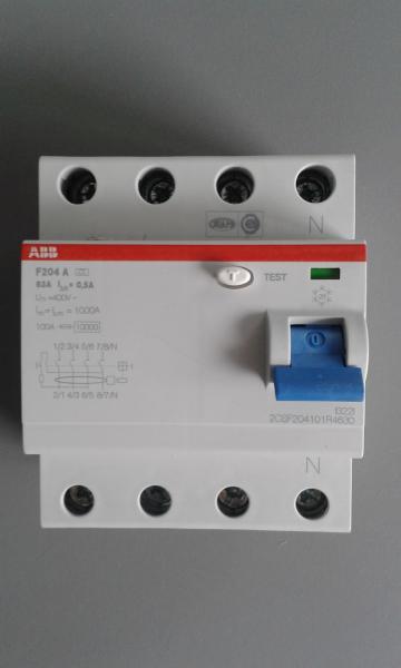 ABB Fehlerstrom-Schutzschalter F204A-63/0,5A