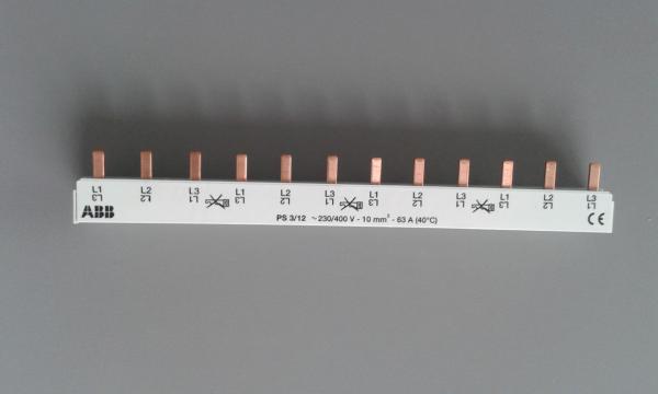 ABB Phasenschiene PS3/12 3-polig 12 Module (2CDL231001R1012)