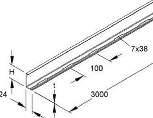 NIEDAX Trennsteg RW 60 , Länge: 3 Meter