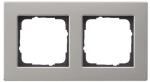 Gira 0212335 E2 Rahmen 2-fach für die FLACHE Montageart, System 55 Edelstahl ***RESTPOSTEN***