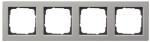 Gira 021433 System 55 Abdeckrahmen 4fach E2 Edelstahl
