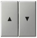 Gira 0294600 System 55 Wippe 2fach mit Pfeilsymbol Edelstahl