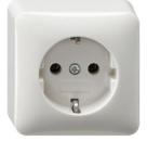 Gira 444013 Schuko-Steckdose AP Reinweiß
