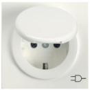 Gira 045440 Schuko-Steckdose mit Klappdeckel S-Color Reinweiß ***RESTPOSTEN***
