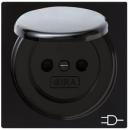Gira 045447 Schuko-Steckdose mit Klappdeckel S-Color Schwarz