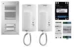 Elcom 1000521 ASU-2EL AudioSet 2 Teilnehmer UP 1+n Alu STABILA/HAT-402