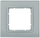 Berker 10116414 Glasrahmen 1-fach, B.7, Glas alu/alu matt, lackiert