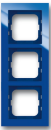 Busch-Jäger 1723-288 Rahmen 3-fach, Busch-axcent blau
