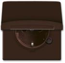 Busch-Jaeger 20 EUGK-31-101 Schuko-Steckdose mit Klappdeckel Allwetter 44 (IP44) braun
