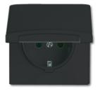 Busch-Jaeger 20 EUGK-35-101 Schuko-Steckdose mit Klappdeckel Allwetter 44 (IP44) anthrazit