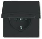 Busch-Jaeger 20 EUGKB-35-101 Schuko-Steckdose mit Klappdeckel Allwetter 44 (IP44) anthrazit