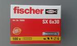 100 STÜCK (VPE) Fischer Spreizdübel SX 6x30 mm Dübellänge (70006)
