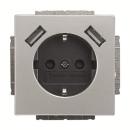 Busch-Jaeger 20 EUCB2USB-866 Schuko/2xUSB Steckdose pur Edelstahl ***RESTPOSTEN***