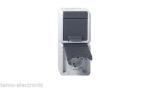 GIRA Aufputz System IP 44 Grau Steckdose 2-fach senkrecht 078030