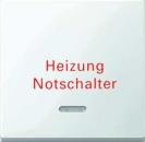 Merten 435119 Wippe mit Kontroll "Heizung Notschalter" System M polarweiss glänzend