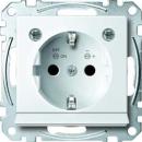 Merten MEG2304-0319 Schuko-Steckdose mit LED-Beleuchtung System M polarweiss glänzend