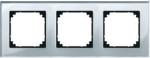 Merten 489360 diamantsilber Echtglas 3-fach Rahmen M-Plan