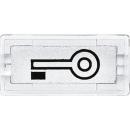 Merten 395769 Zubehör Symbole rechteckig Schlüssel glasklar