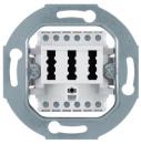 Berker 454409 TAE-Steckdose 2 x 6/6NFF Modul-Einsätze polarweiß, matt