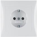Berker 47228989 Steckdose SCHUKO mit Abdeckplatte und integriertem erhöhten Berührungsschutz S.1 polarweiß, glänzend