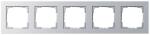 Gira 021525 System 55 Rahmen E2 Farbe Aluminium lackiert 5-fach