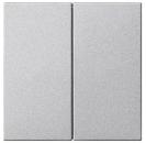 Gira 536226 System 3000 Bedienaufsatz 2-fach System 55 aluminium (lackiert)