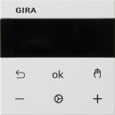 Gira 539327 System 55 Raumtemperaturregler S3000 RTR Display, Reinweiß seidenmatt